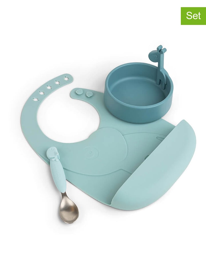 done by deer 3-częściowy zestaw lunchowy "Deer friends" w kolorze błękitno-niebieskim rozmiar: onesize