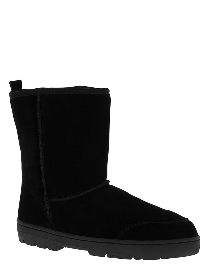 NICEBAY Skórzane botki "Brook" w kolorze czarnym rozmiar: 41