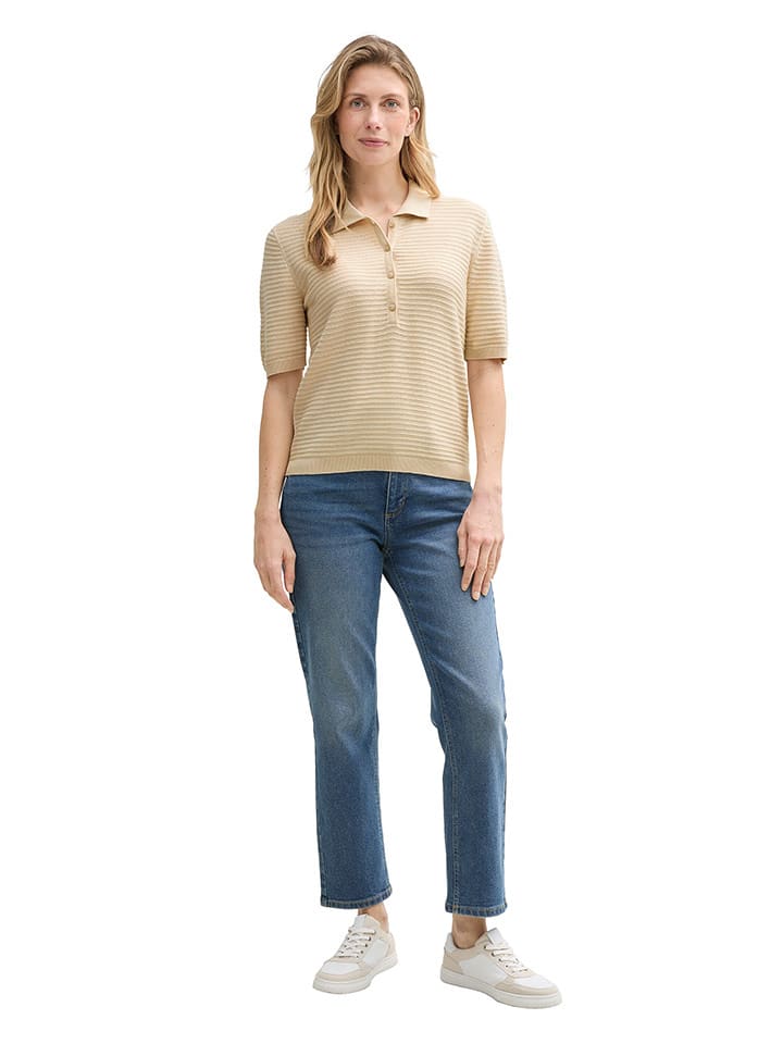 Tom Tailor Koszulka polo w kolorze beżowym rozmiar: XXL