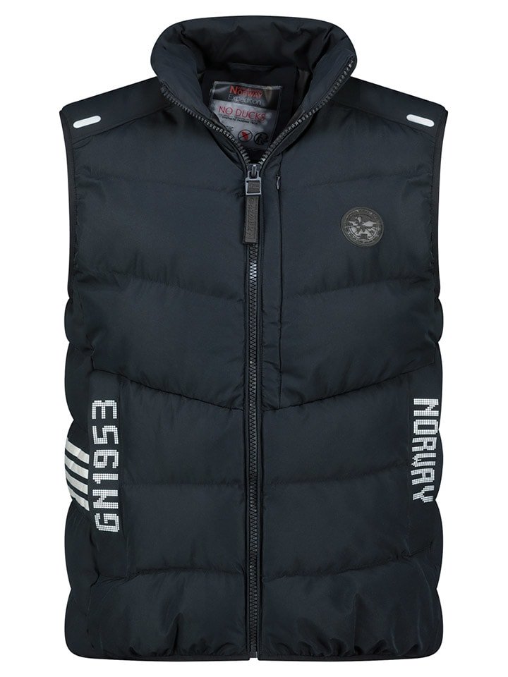 Geographical Norway Kamizelka pikowana "Vincennt" w kolorze granatowym rozmiar: M