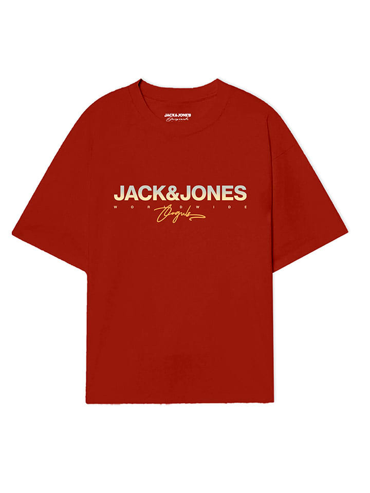JACK & JONES Junior Koszulka w kolorze czerwonym rozmiar: 152