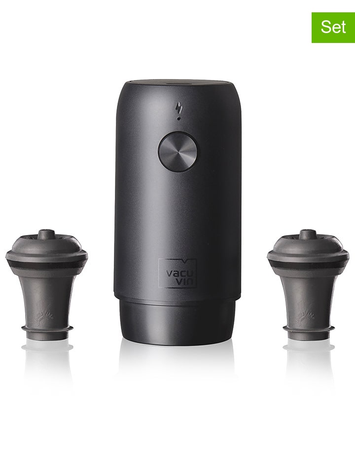 Vacu Vin 3-częściowy zestaw w kolorze czarnym rozmiar: onesize