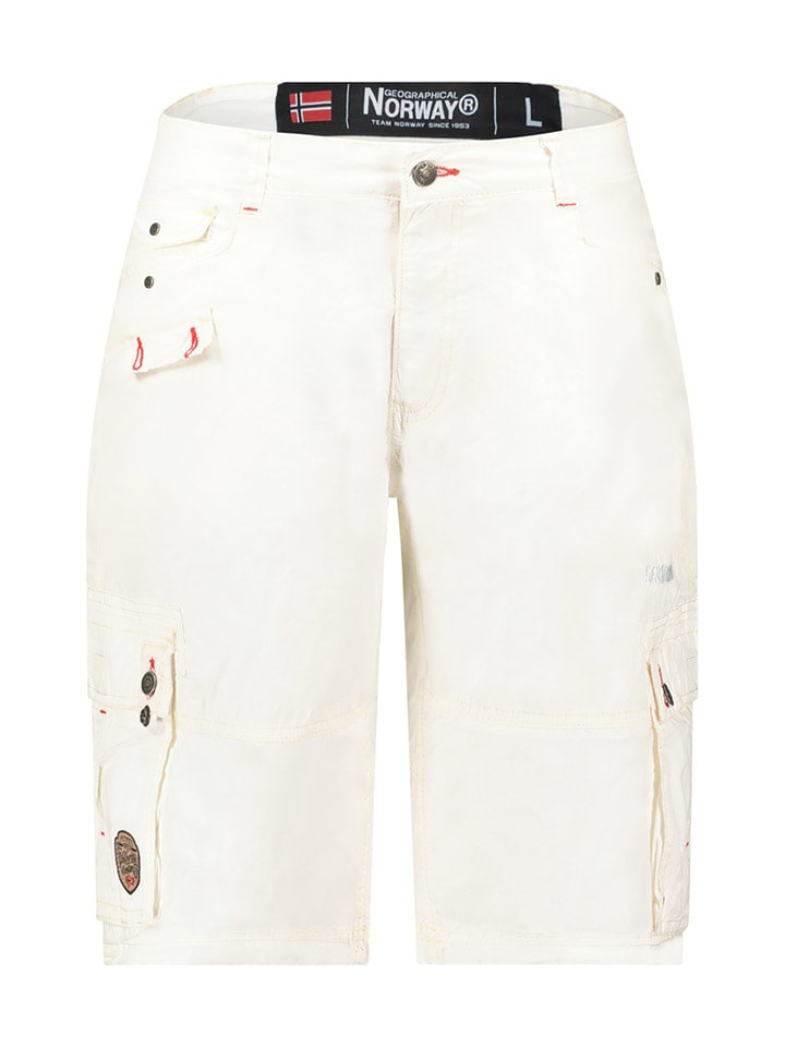 Geographical Norway Bermudy "Palmdale" w kolorze białym rozmiar: L