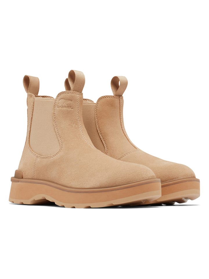 Sorel Skórzane sztyblety "Hi-Line" w kolorze beżowym rozmiar: 38,5