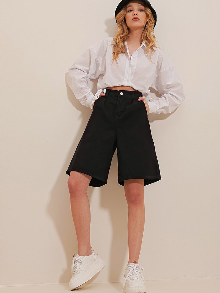 Trend Alacati Szorty dżinsowe w kolorze czarnym rozmiar: 36