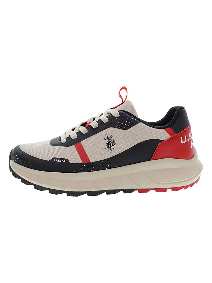 U.S. Polo Assn. Sneakersy w kolorze kremowo-czerwono-czarnym rozmiar: 41