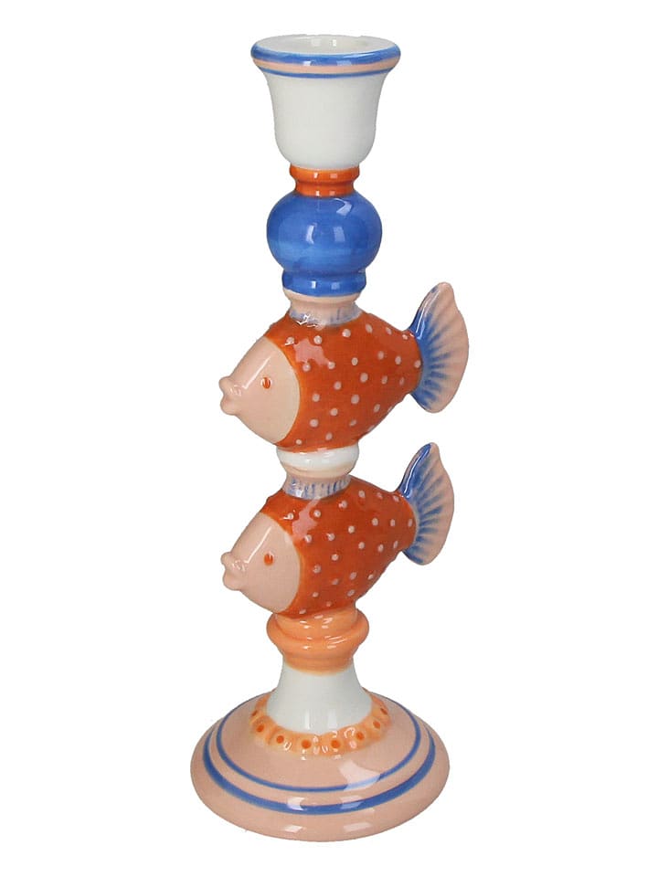 Kersten Świecznik "Fishes" ze wzorem - 10,4 x 26,5 x 9,3 cm rozmiar: onesize