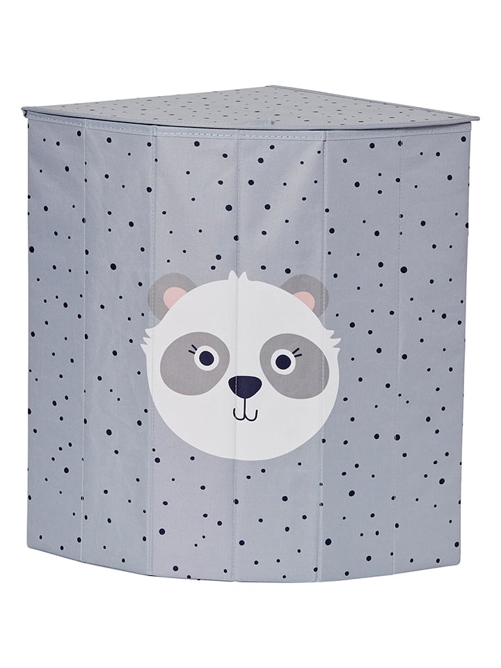 STORE IT Kosz "Panda" w kolorze szarym na pranie - 35 x 50 x 35 cm rozmiar: onesize