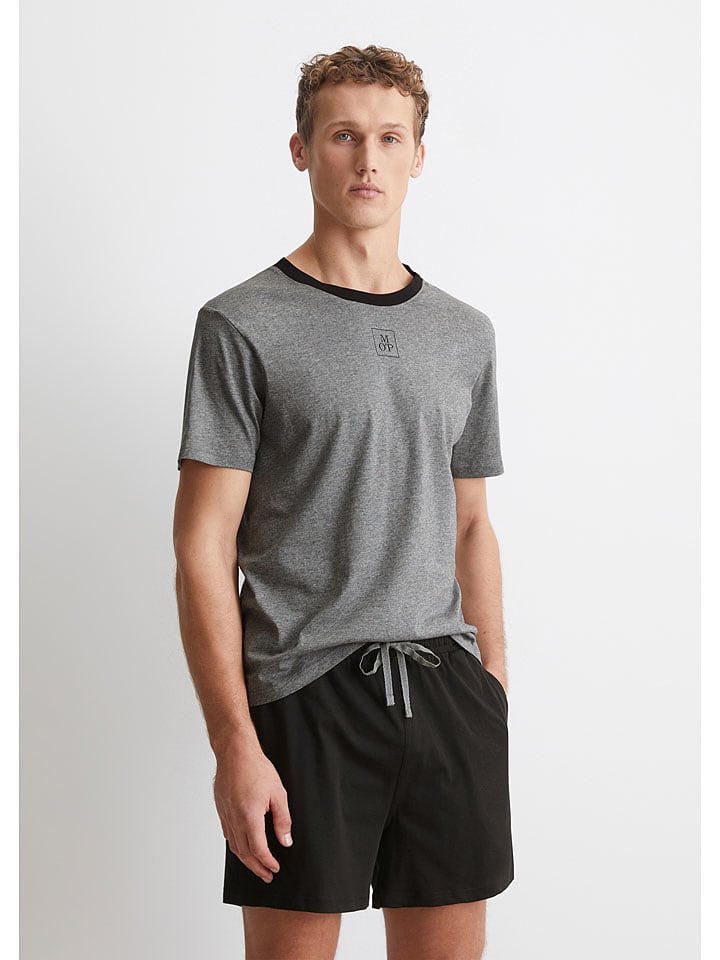 Marc O´Polo Bodywear Piżama w kolorze czarno-szarym rozmiar: XL