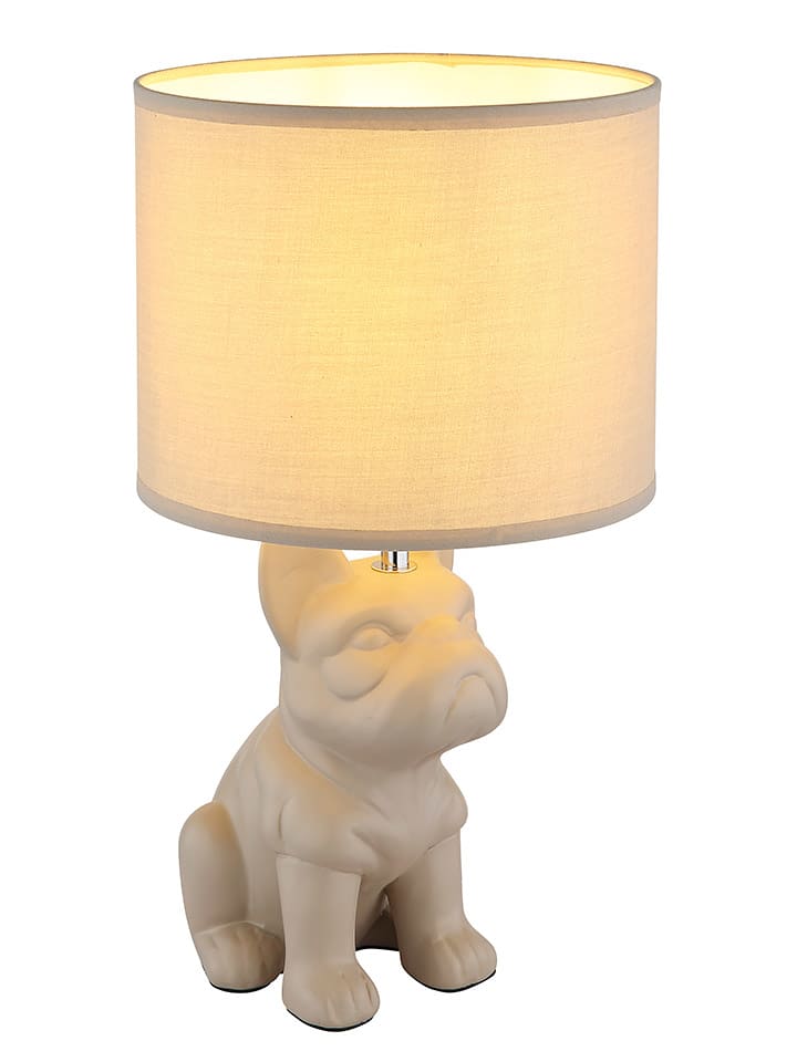 Globo lighting Lampa stołowa "Dogo" w kolorze beżowym - 23,3 x 40 x 22 cm rozmiar: onesize