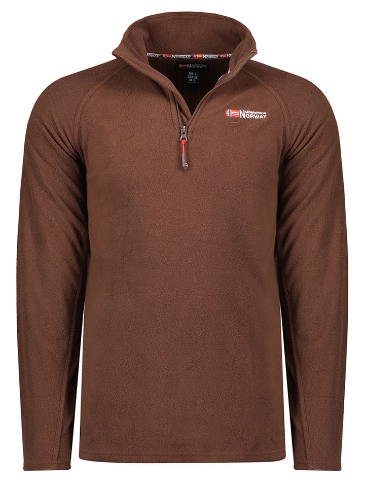 Geographical Norway Bluza polarowa "Tug" w kolorze brązowym rozmiar: XXL
