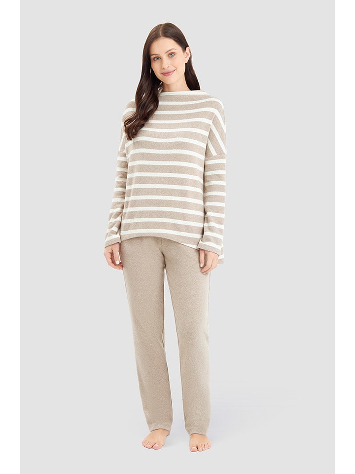 Rösch 2-częściowy zestaw w kolorze kremowo-szarobrązowym rozmiar: 44