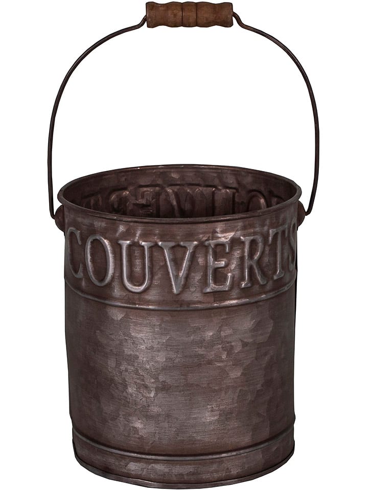 Anticline Pojemnik w kolorze brązowym na sztućce - wys. 27,5 x Ø 14 cm rozmiar: onesize