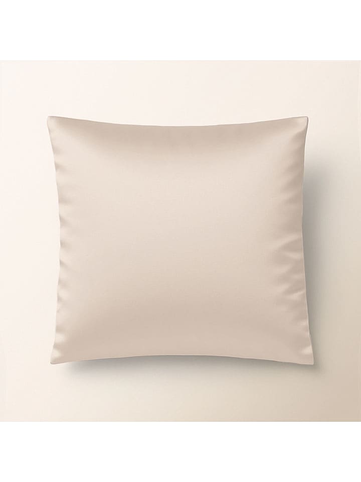 Pierre Cardin Satynowa poszewka "Iris" w kolorze beżowym na poduszkę rozmiar: 65x65 cm