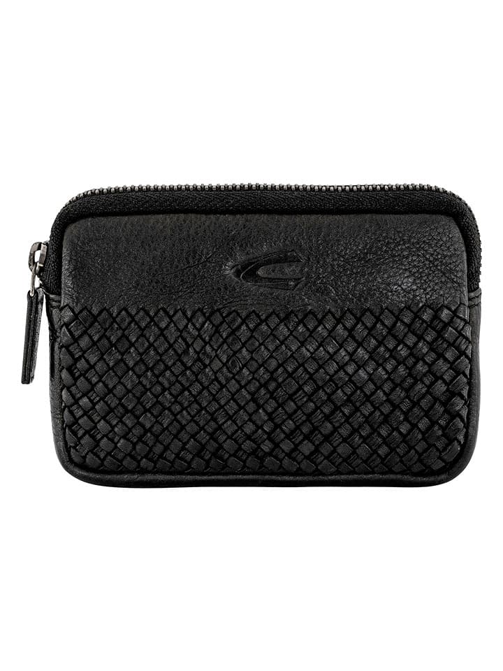 Camel Active Skórzane etui "Wave" w kolorze czarnym na klucze - 11 x 8 x 2 cm rozmiar: onesize