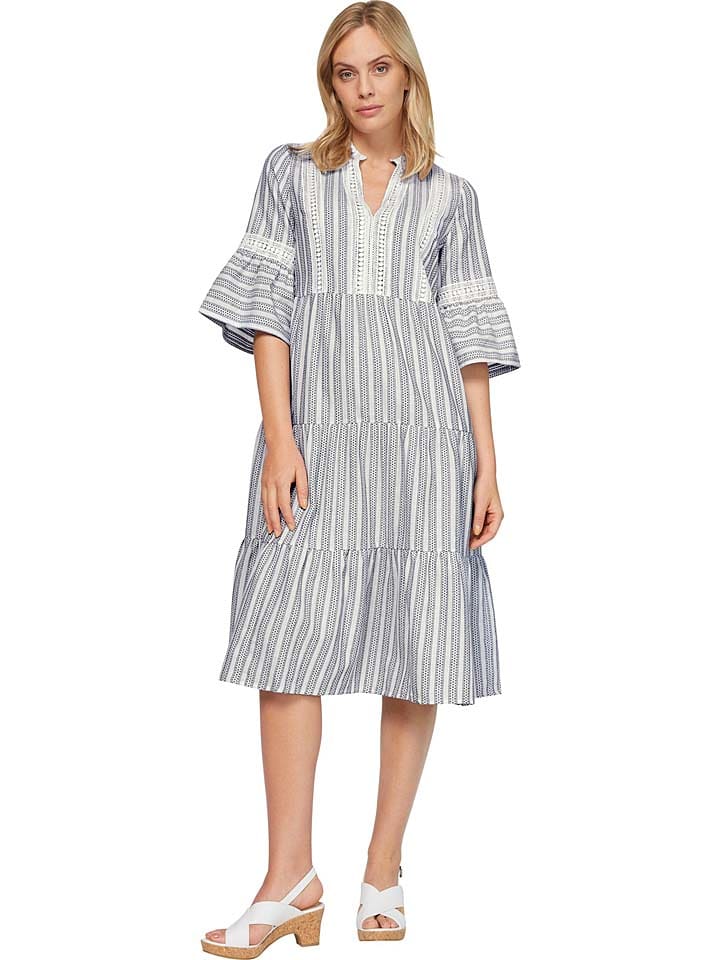 Heine Sukienka w kolorze granatowo-białym rozmiar: 40