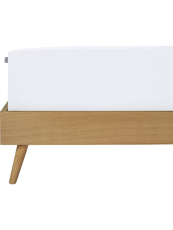 Schiesser Prześcieradło "Elli" w kolorze białym na gumce rozmiar: 100x200 cm