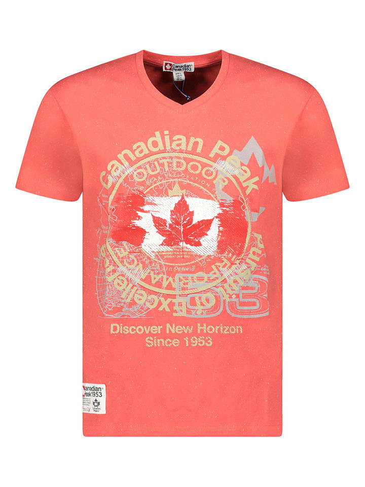 Canadian Peak Koszulka "Japple" w kolorze czerwonym rozmiar: S