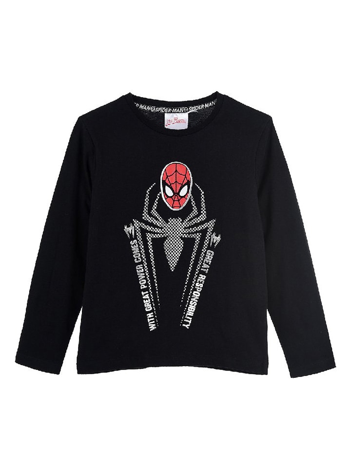 Spiderman Koszulka "Spider-Man" w kolorze czarnym rozmiar: 98