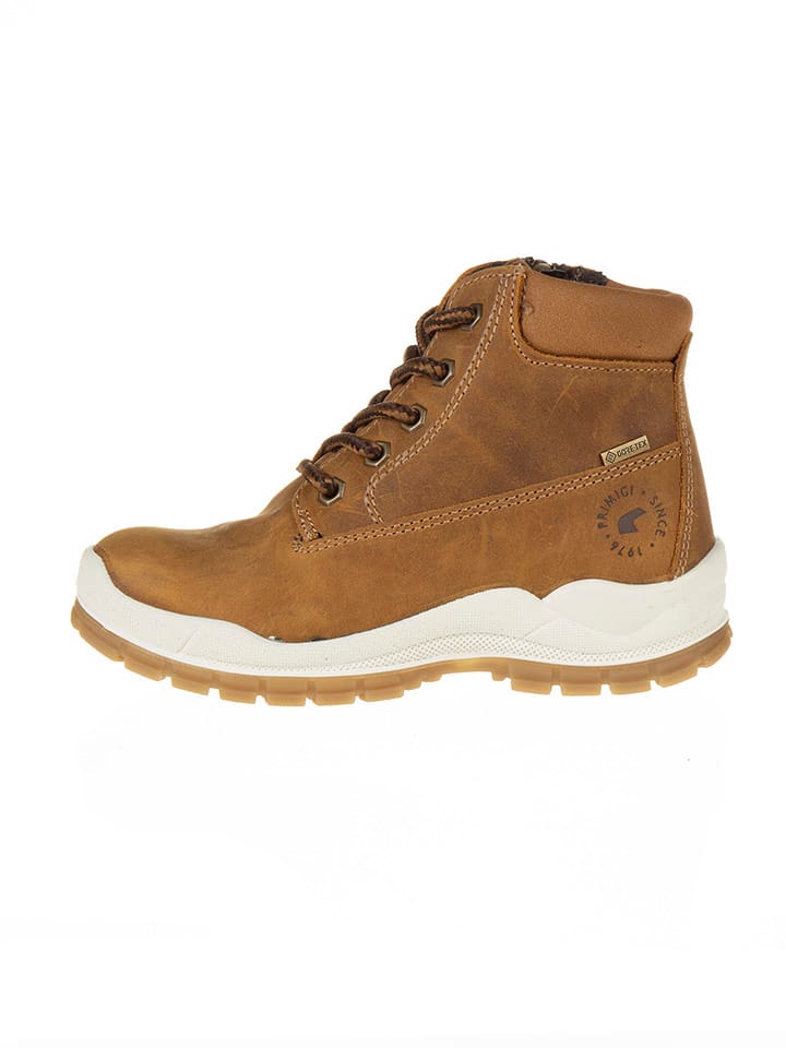 Primigi Skórzane botki w kolorze jasnobrązowym rozmiar: 36