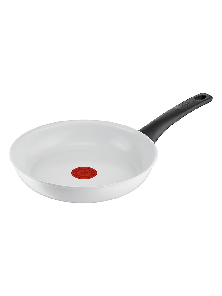 Tefal Patelnia "Ceramic Control G6" w kolorze białym - Ø 24 cm rozmiar: onesize