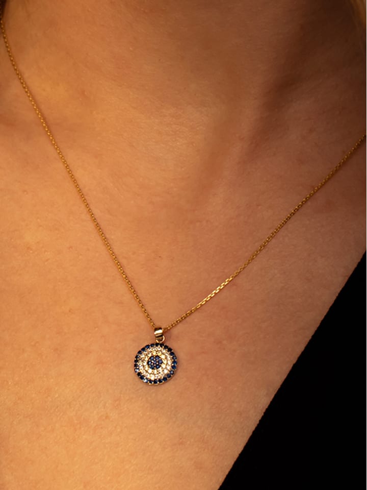 OR ÉCLAT Złota zawieszka z cyrkoniami rozmiar: onesize