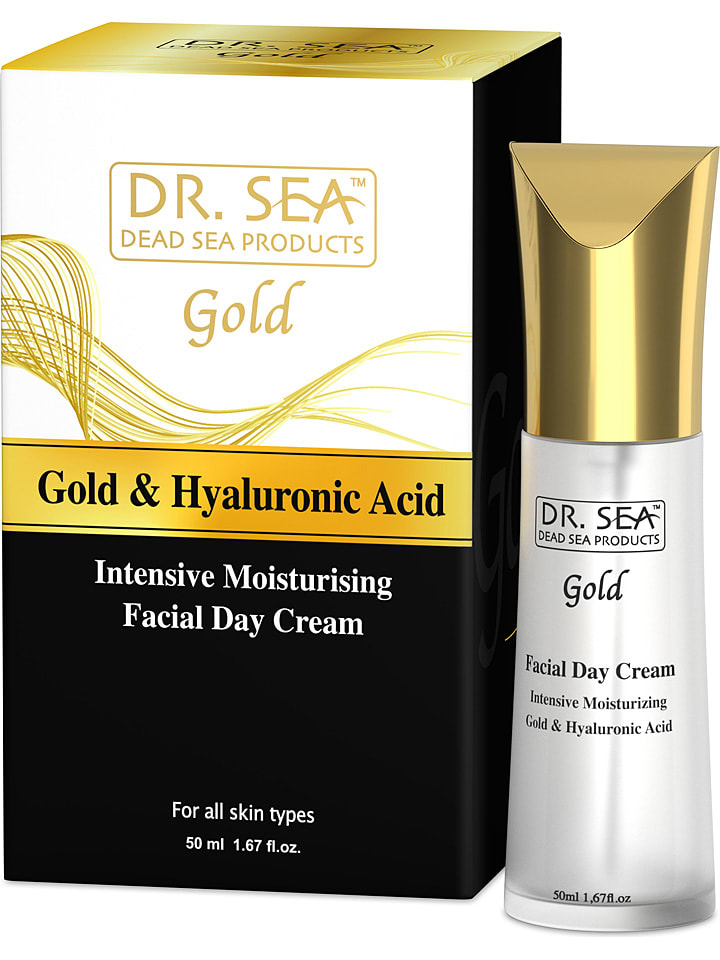 DR. SEA Krem na dzień "Intensive Moisturizing Gold & Hyaluronic Acid" - 50 ml rozmiar: onesize