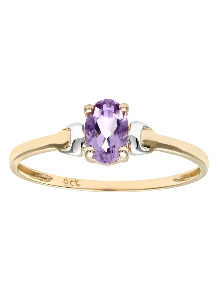 Diamant Exquis Złoty pierścionek z ametystem rozmiar: 61