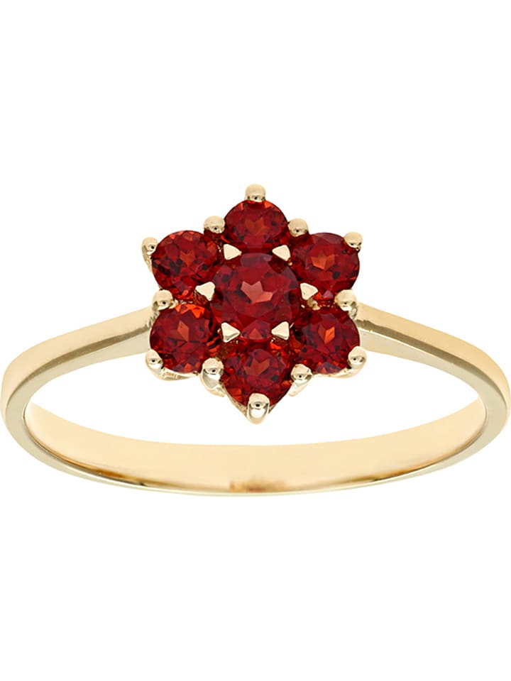 Revoni Złoty pierścionek z granatem rozmiar: 53