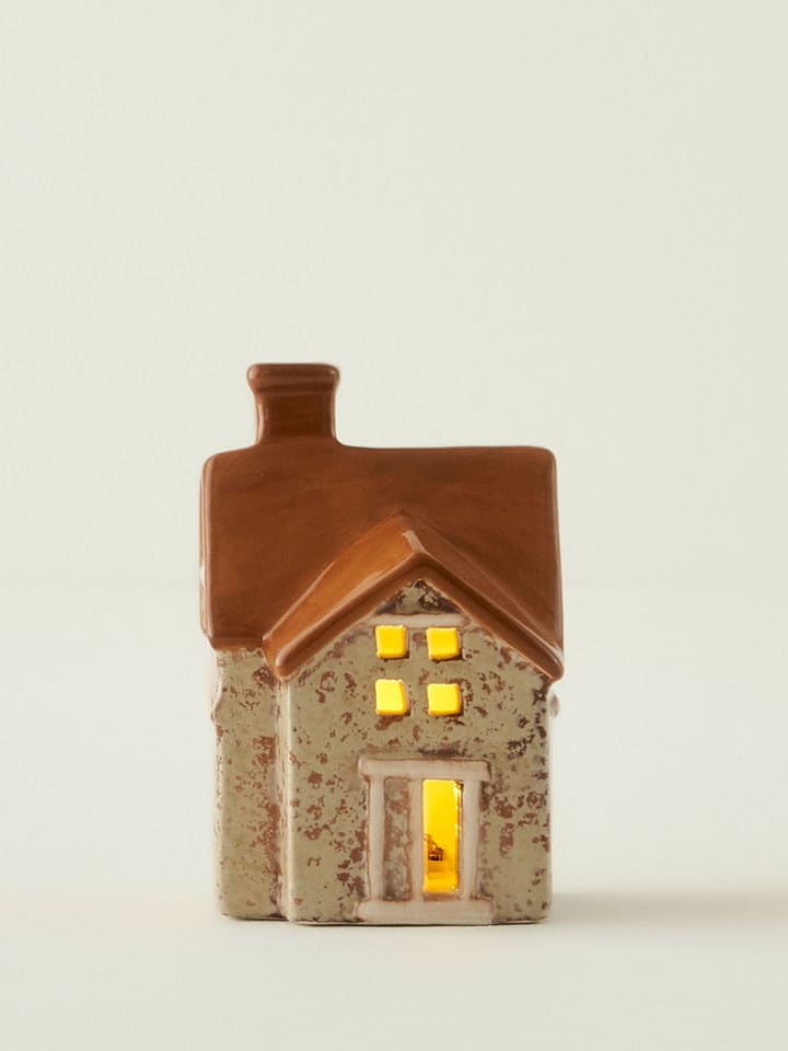 BELLA MAISON Dekoracja LED w kolorze beżowo-brązowym - 8 x 12 x 8 cm rozmiar: onesize