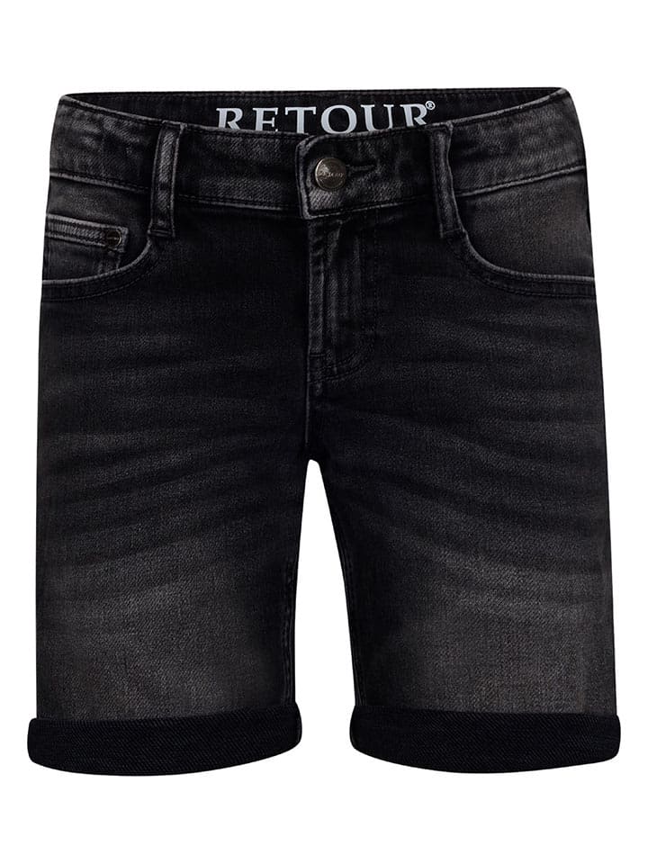 Retour Szorty dżinsowe "Loek" w kolorze czarnym rozmiar: 152