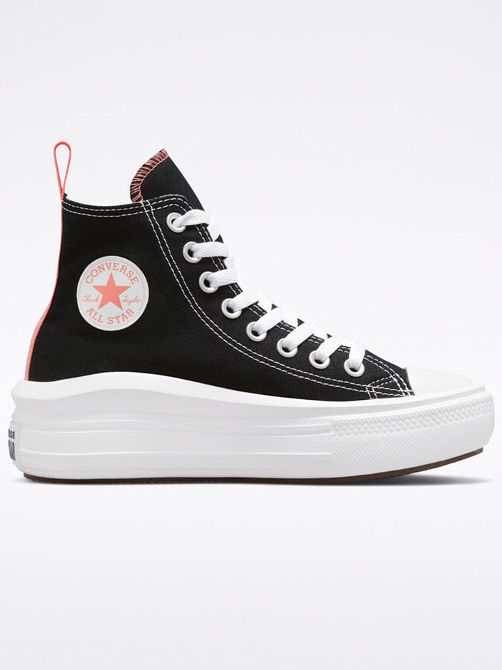 Converse Sneakersy "Chuck Taylor All Star Move Lift" w kolorze czarno-różowym rozmiar: 37,5