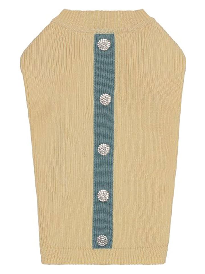 VOV & VUF Sweter w kolorze żółto-niebieskim dla psa rozmiar: XS