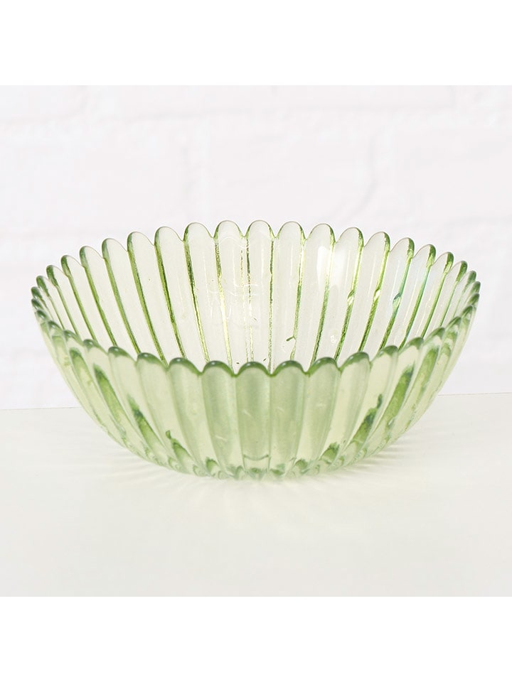 Boltze Miska "Fiorina" w kolorze zielonym do serwowania - Ø 13,5 cm rozmiar: onesize