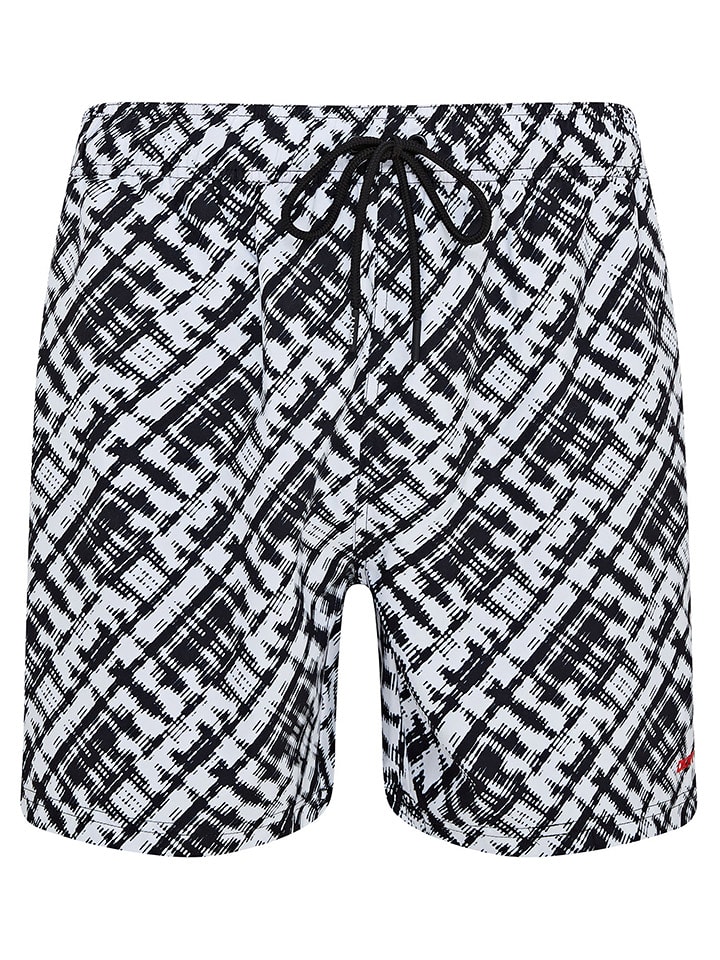 DKNY Szorty kąpielowe w kolorze czarno-białym rozmiar: S