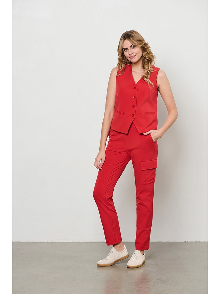 &Co Woman Bojówki "Pricilla" w kolorze czerwonym rozmiar: XL