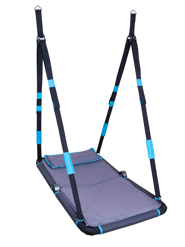 Hudora Huśtawka "Hollywood" w kolorze błękitno-antracytowym - 3+ rozmiar: onesize