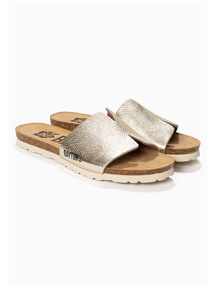 BAYTON Klapki "Djilian Slim" w kolorze złotym rozmiar: 41