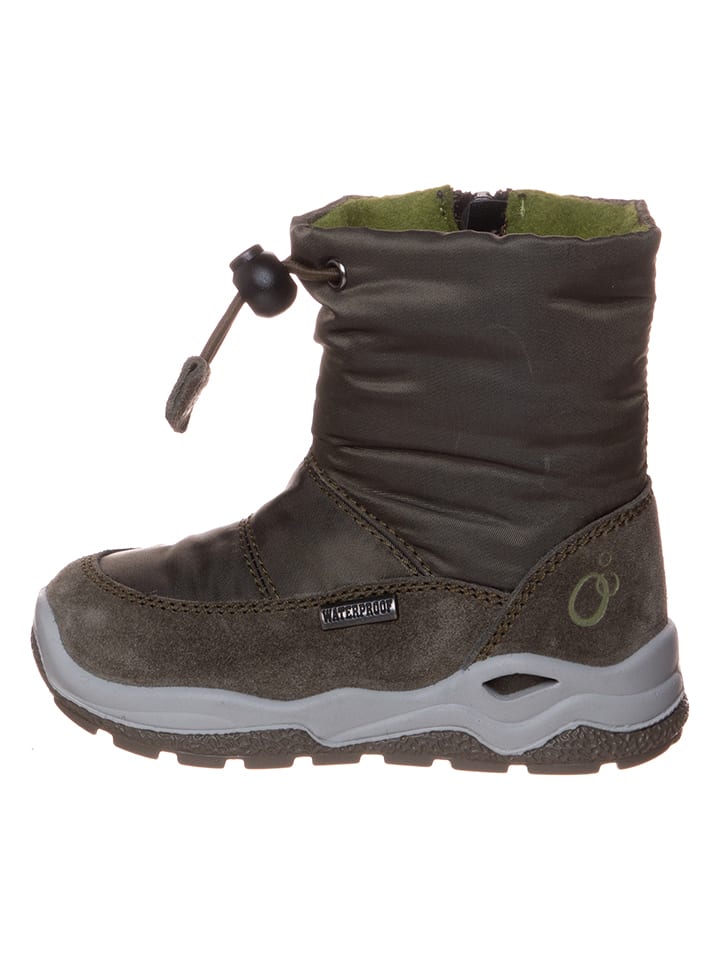 lamino Botki zimowe w kolorze khaki rozmiar: 24