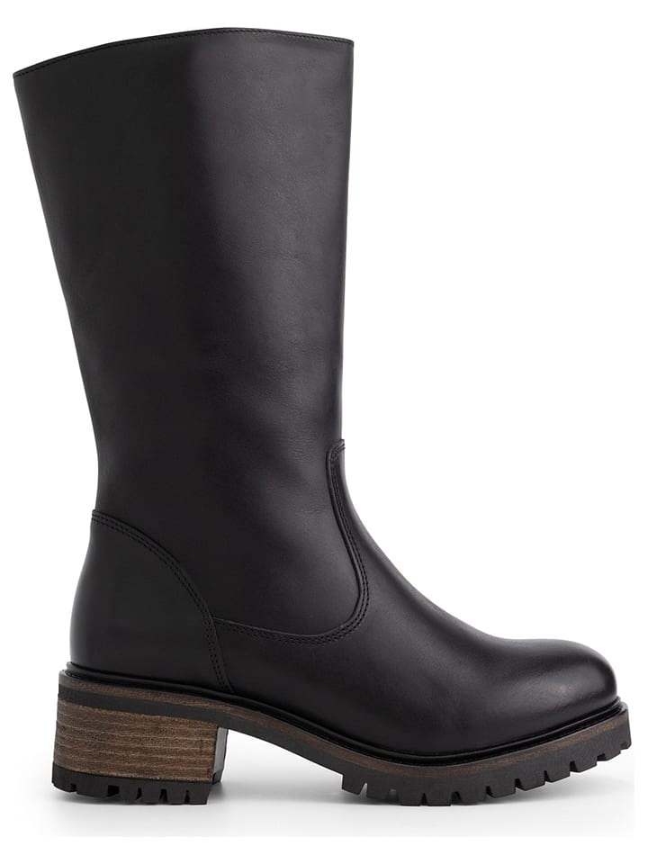 mysa Skórzane kozaki "Dianthe" w kolorze czarnym rozmiar: 40