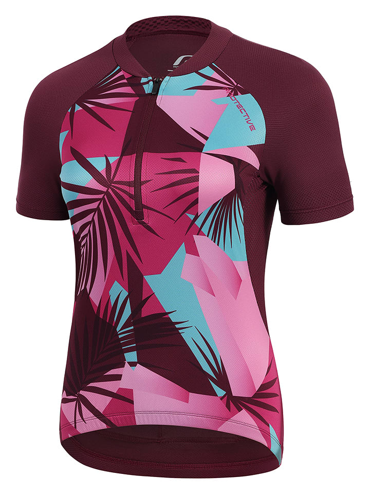 Protective Koszulka kolarska "Berry Island" w kolorze bordowym rozmiar: 38