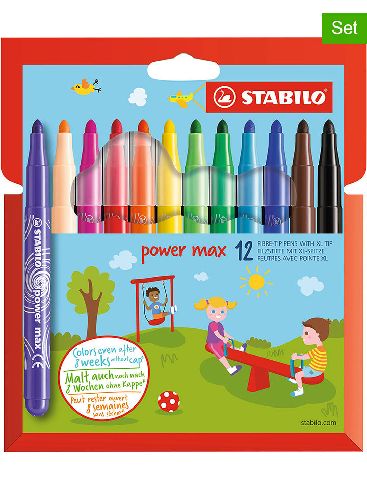 STABILO Mazaki (12 szt.) "STABILO power max" rozmiar: onesize