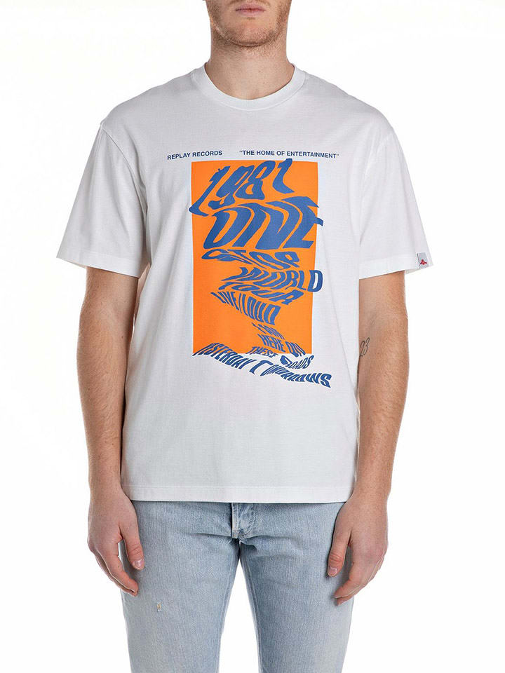 Replay Koszulka w kolorze białym rozmiar: S