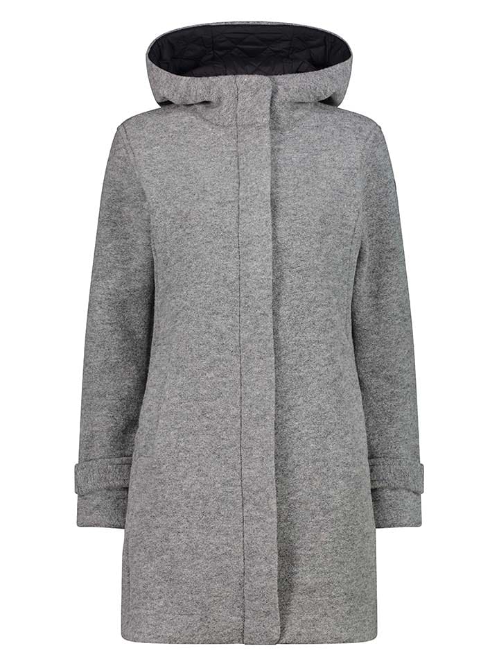 CMP Płaszcz funkcyjny w kolorze szarym rozmiar: 40