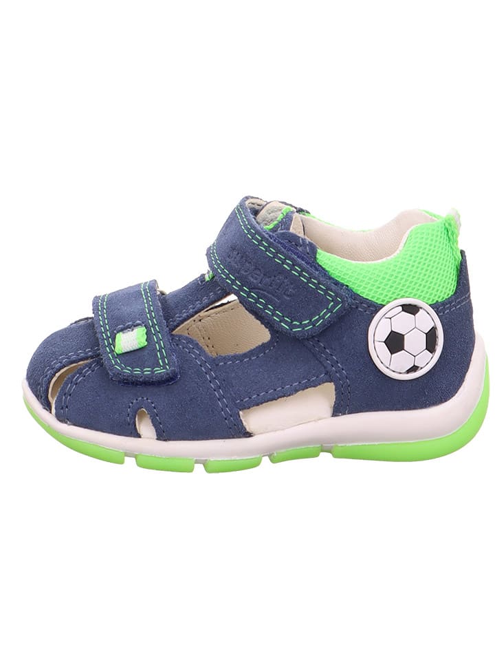 superfit Skórzane półsandały w kolorze granatowo-zielonym rozmiar: 19