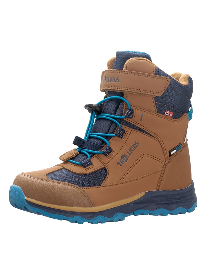 Trollkids Botki zimowe "Hafjell" w kolorze jasnobrązowym rozmiar: 40