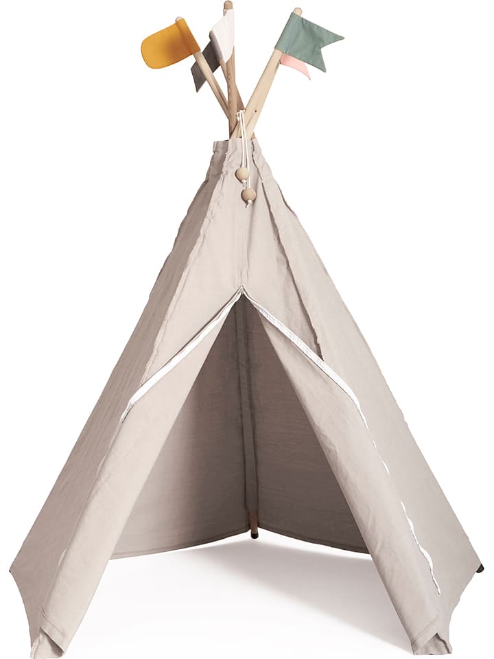 roommate Namiot "Hippie" w kolorze beżowym do zabawy - 135 x 135 x 150 cm rozmiar: onesize