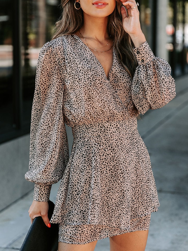 Milan Kiss Sukienka w kolorze czarno-brązowym rozmiar: L