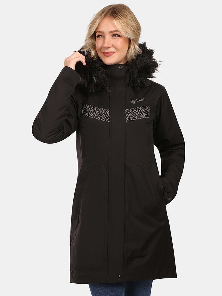 Kilpi Płaszcz zimowy "Peru" w kolorze czarnym rozmiar: 40