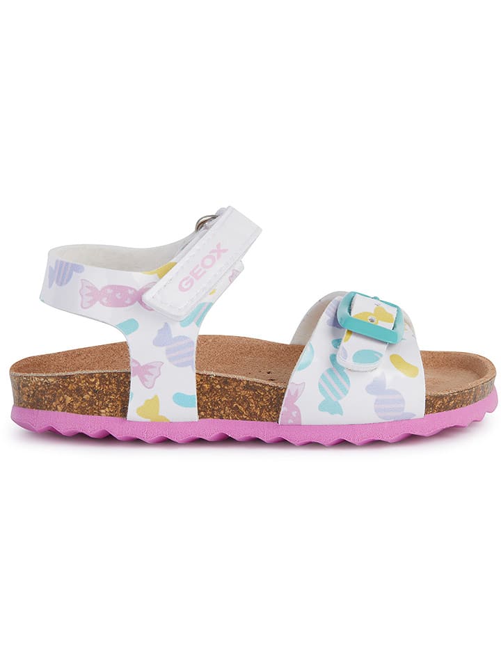 Geox Sandały "Chalki" w kolorze białym rozmiar: 21